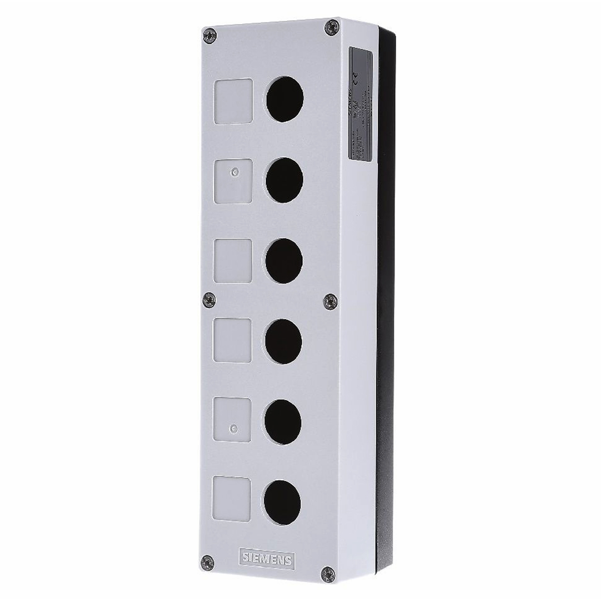 Botoeira Comando Vazia Plástica 6 Furos 22mm 3SU18060AA000AB1 Siemens