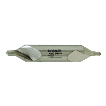 Izar 40046 Broca Centrar Doble, HSS, Blanca, 1310, DIN 333 A, 6.30 Mm