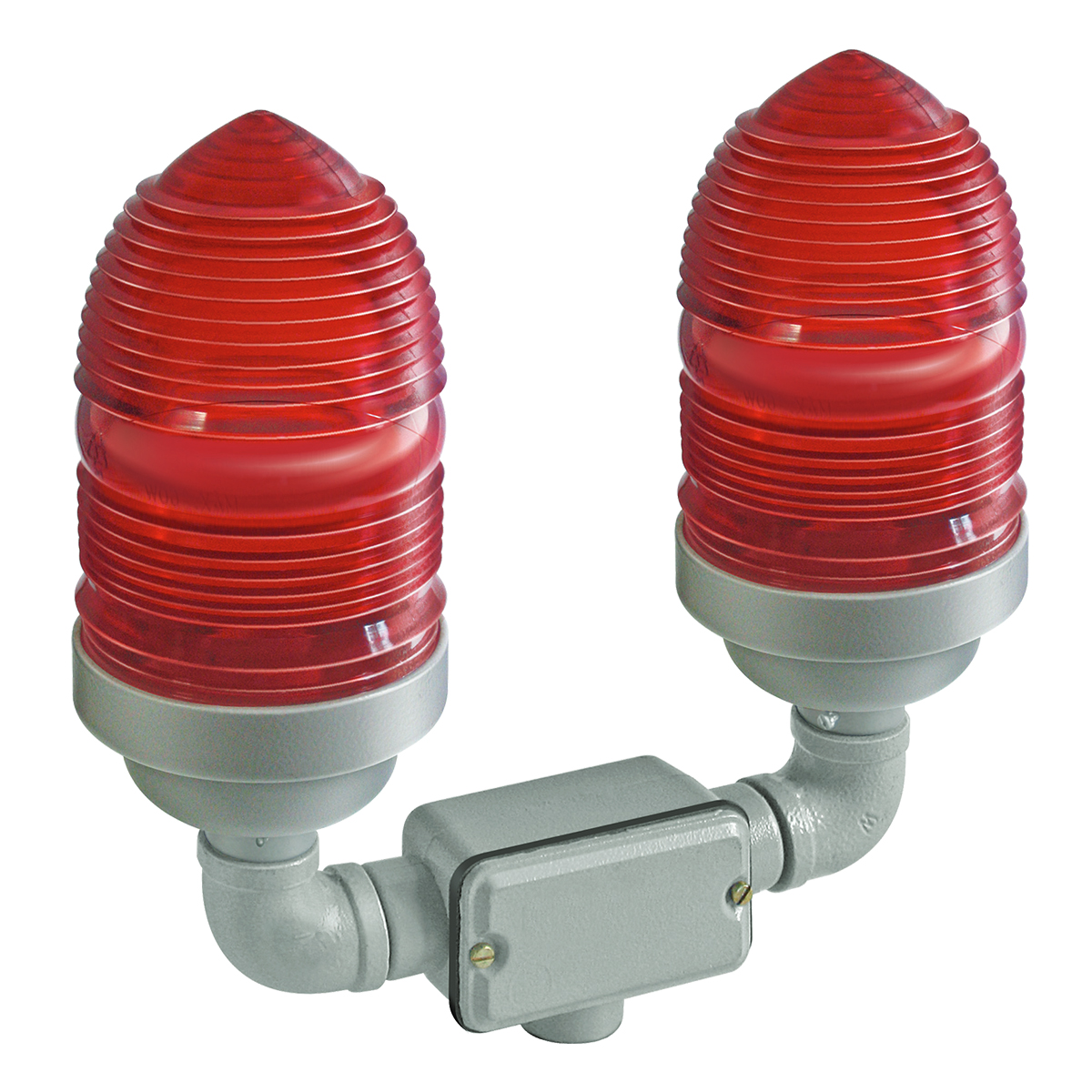 Luminária Industrial Sinalização Sobrepor Duplo 60W 2XE27 Wetzel