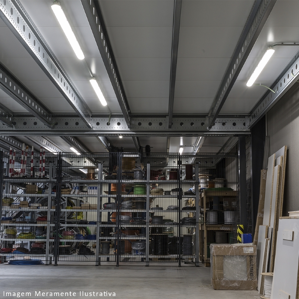 Luminária Tubular Sobrepor Hermética 1x14/16/18/20w 60cm Ourolux